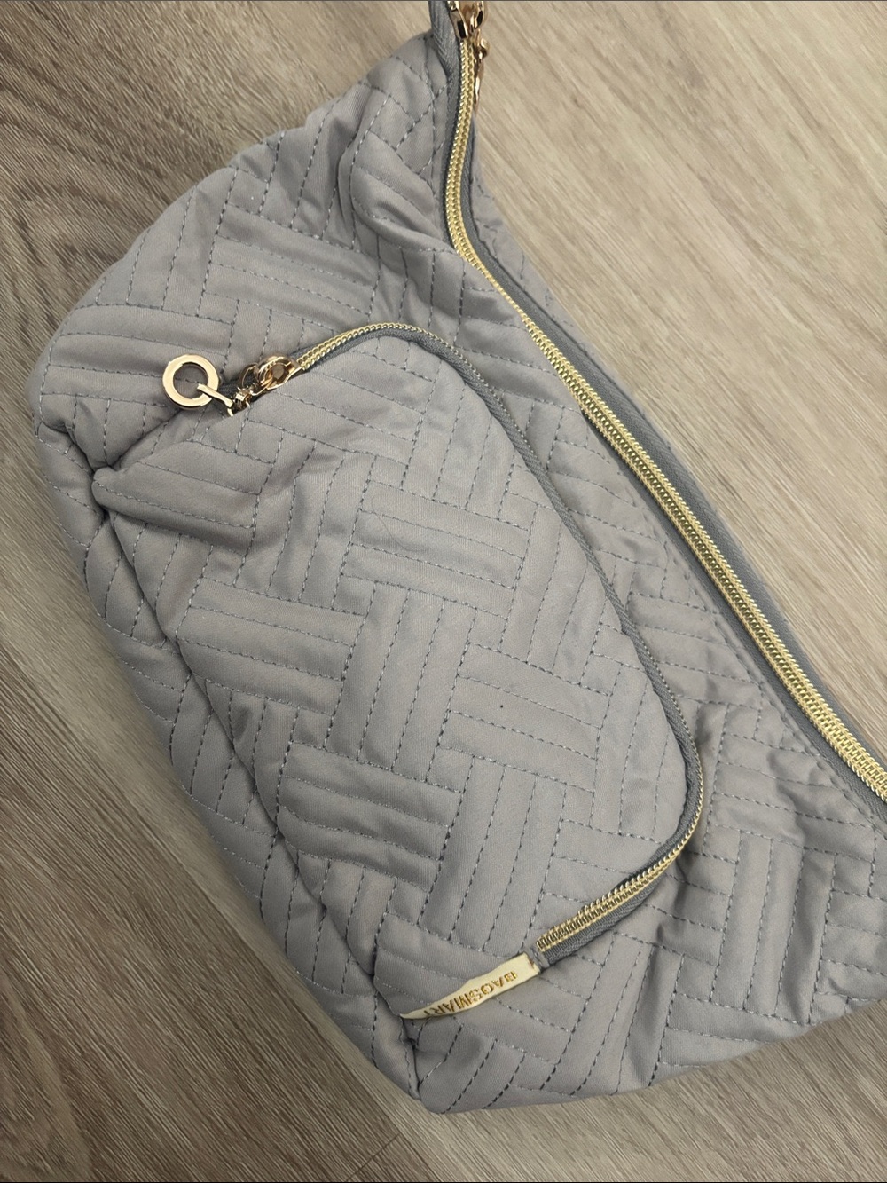 Light Gray Travel Makeup Bag